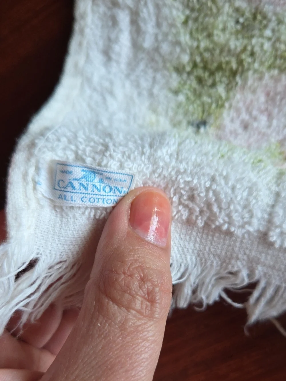 Vintage Canon Pink Peach Motif Towel